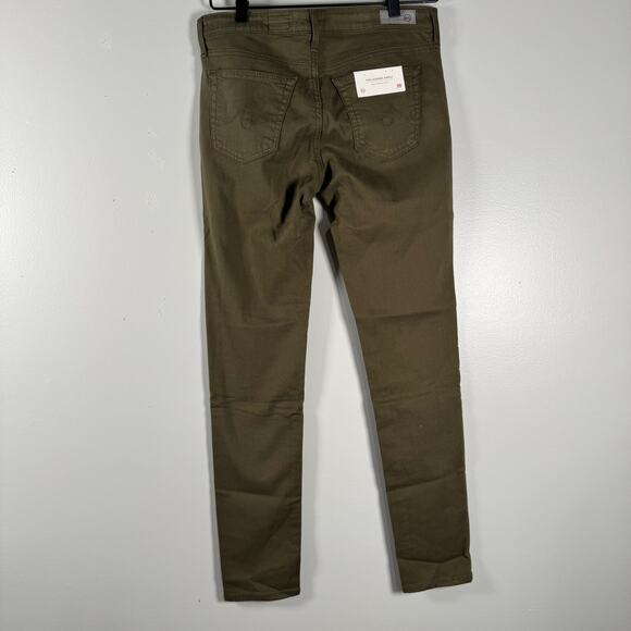 NWT Adriano Goldschmied Womens Green Stretch Ankle Mid Rise Skinny Jeans Size 28 - Picture 4 of 10